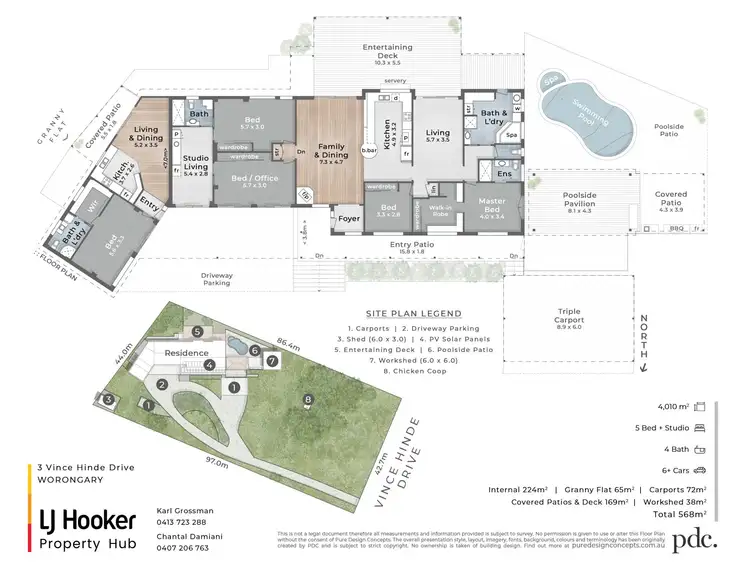 Floorplan of Homely house listing, 3 Vince Hinde Drive, Worongary QLD 4213
