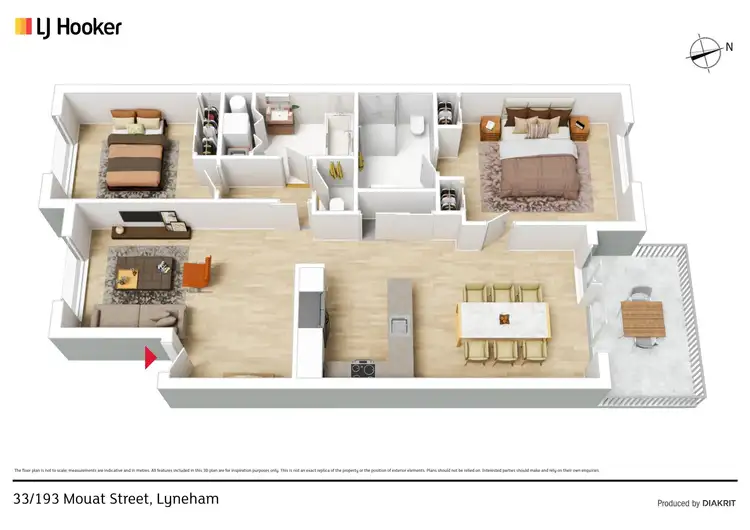 Floorplan of Homely apartment listing, 33/193 Mouat Street, Lyneham ACT 2602