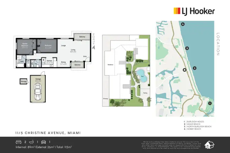 Floorplan of Homely apartment listing, 11/5 Christine Avenue, Miami QLD 4220