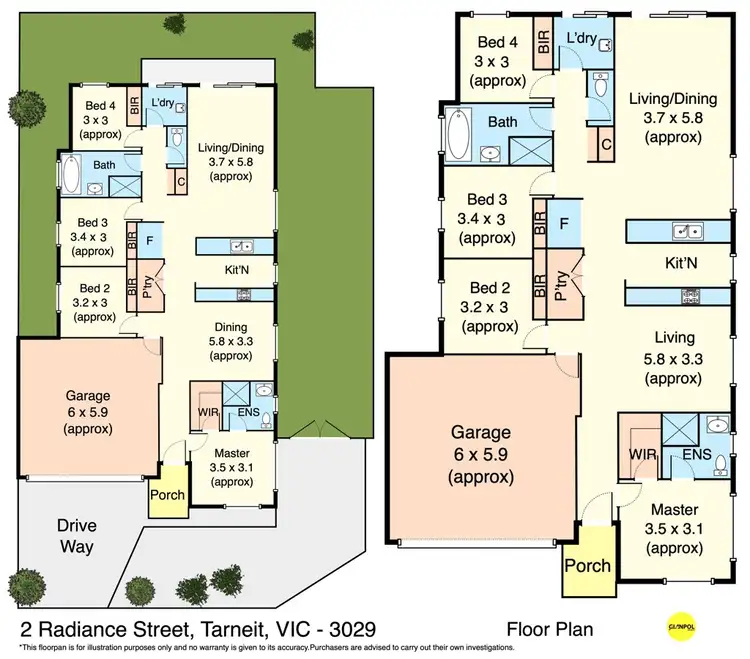 Floorplan of Homely house listing, 2 Radiance Street, Tarneit VIC 3029