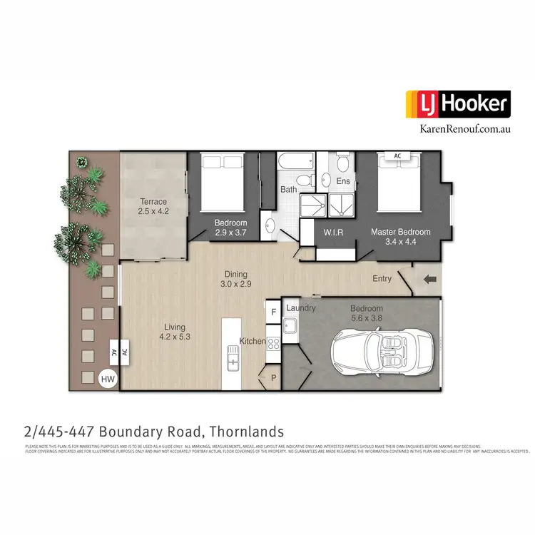 Floorplan of Homely villa listing, 2/445-447 Boundary Road, Thornlands QLD 4164