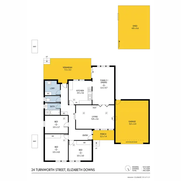 Floorplan of Homely house listing, 24 Turnworth Street, Elizabeth Downs SA 5113