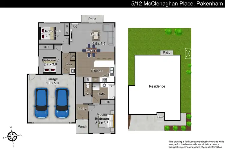 Floorplan of Homely unit listing, 5/12 McClenaghan Place, Pakenham VIC 3810