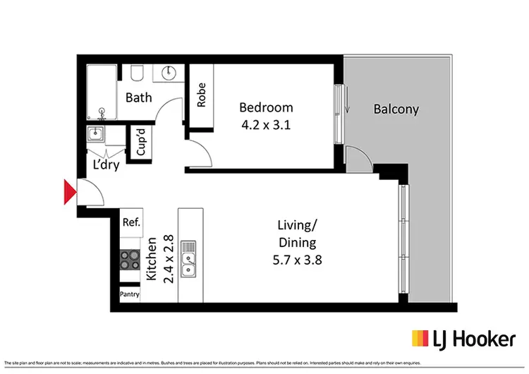 Floorplan of Homely apartment listing, 17/120 John Gorton Drive, Coombs ACT 2611