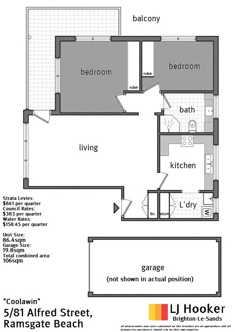 Floorplan of Homely apartment listing, 5/81 Alfred Street, Ramsgate Beach NSW 2217