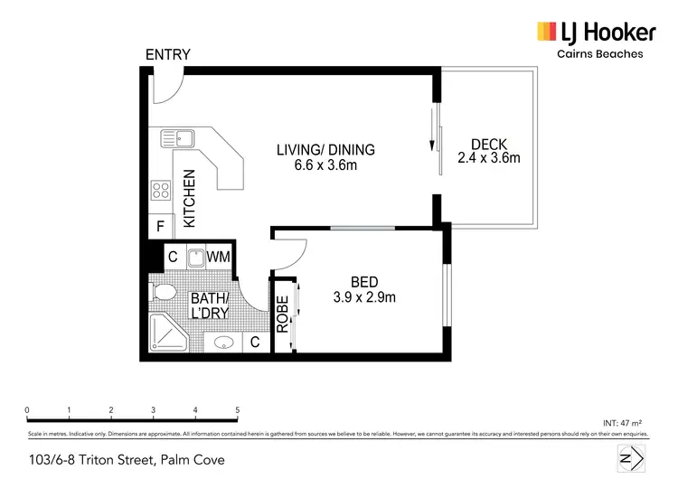 Floorplan of Homely unit listing, 103 6-8 Triton Street, Palm Cove QLD 4879