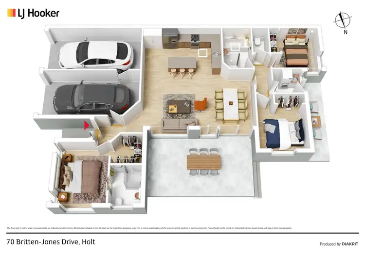 Floorplan of Homely house listing, 70 Britten-Jones Drive, Holt ACT 2615