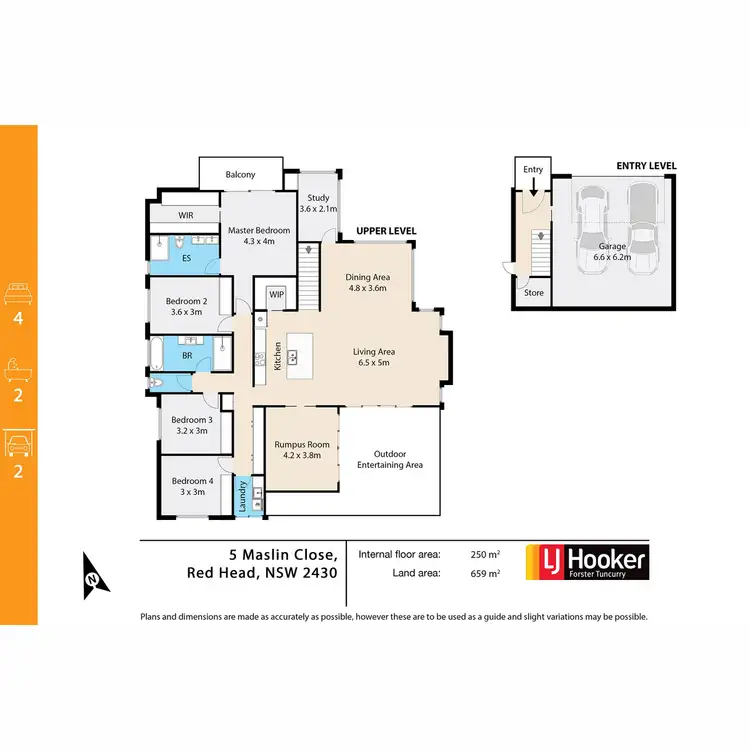 Floorplan of Homely house listing, 5 Maslin Close, Red Head NSW 2430