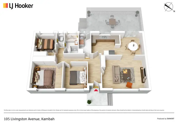 Floorplan of Homely house listing, 105 Livingston Avenue, Kambah ACT 2902