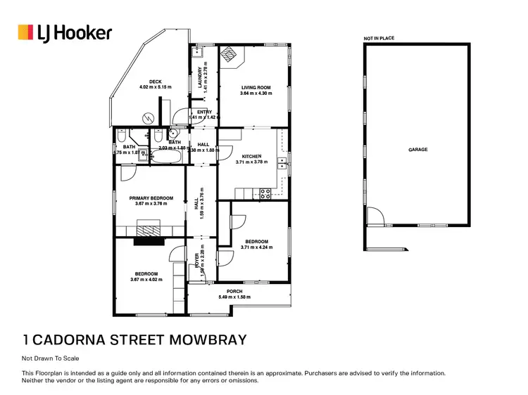 Floorplan of Homely house listing, 1 Cadorna Street, Mowbray TAS 7248
