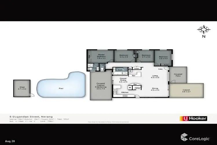 Floorplan of Homely house listing, 5 Dugandan Street, Nerang QLD 4211