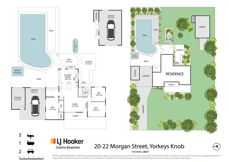 Floorplan of Homely house listing, 20-22 Morgan Street, Yorkeys Knob QLD 4878