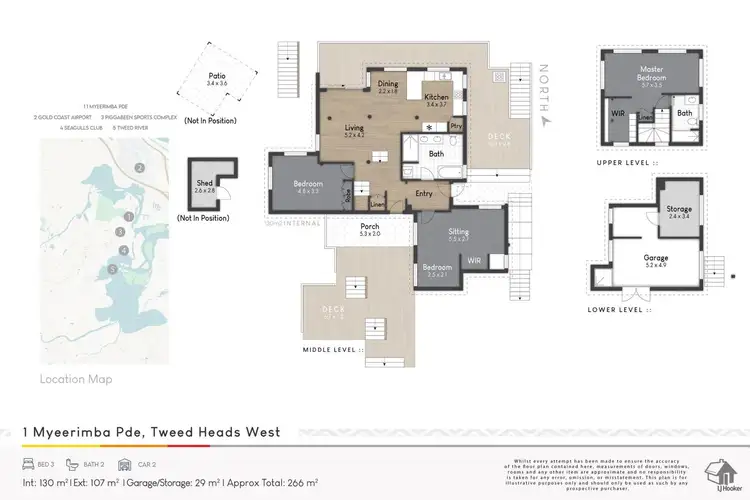 Floorplan of Homely house listing, 1 Myeerimba Parade, Tweed Heads West NSW 2485