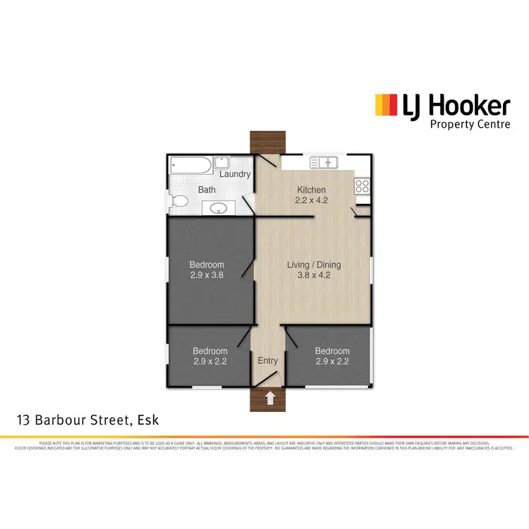 Floorplan of Homely house listing, 13 Barbour Street, Esk QLD 4312