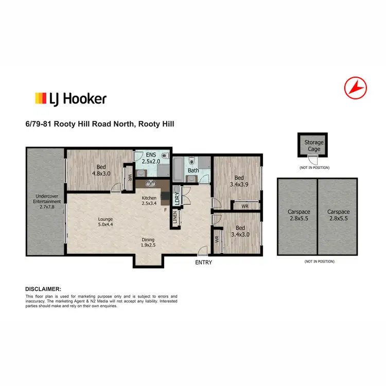 Floorplan of Homely apartment listing, 6/79-81 Rooty Hill Road North, Rooty Hill NSW 2766
