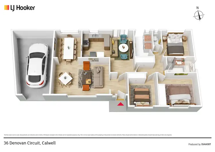 Floorplan of Homely house listing, 36 Denovan Circuit, Calwell ACT 2905