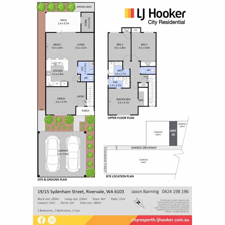 Floorplan of Homely unit listing, 19/15 Sydenham Street, Rivervale WA 6103