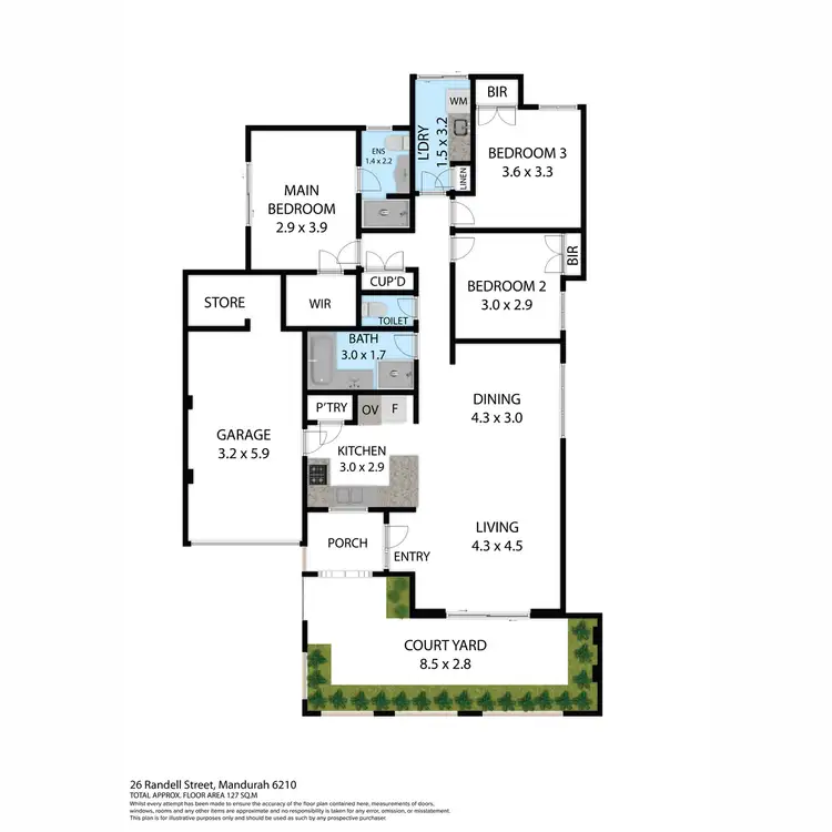 Floorplan of Homely house listing, 26 Randell Street, Mandurah WA 6210