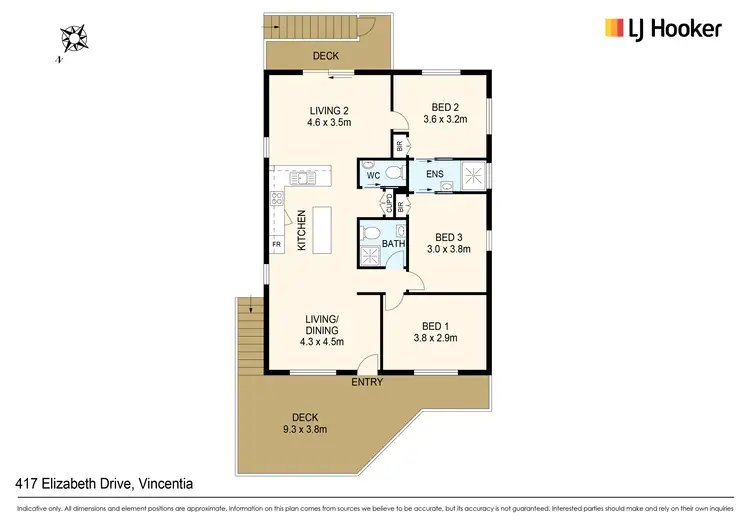 Floorplan of Homely house listing, 417 Elizabeth Drive, Vincentia NSW 2540