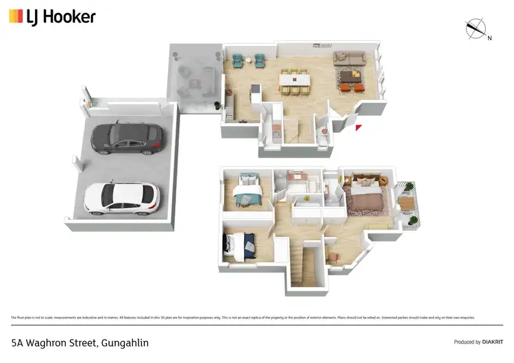 Floorplan of Homely townhouse listing, 5A Waghorn Street, Gungahlin ACT 2912