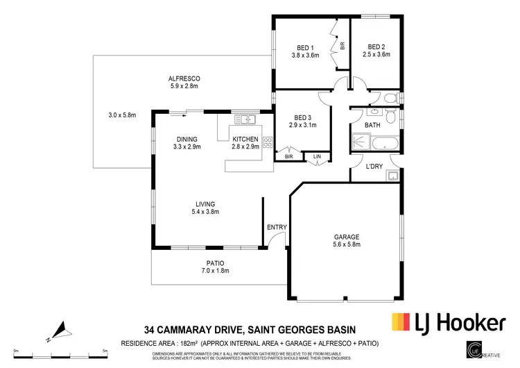 Floorplan of Homely house listing, 34 Cammaray Drive, St Georges Basin NSW 2540