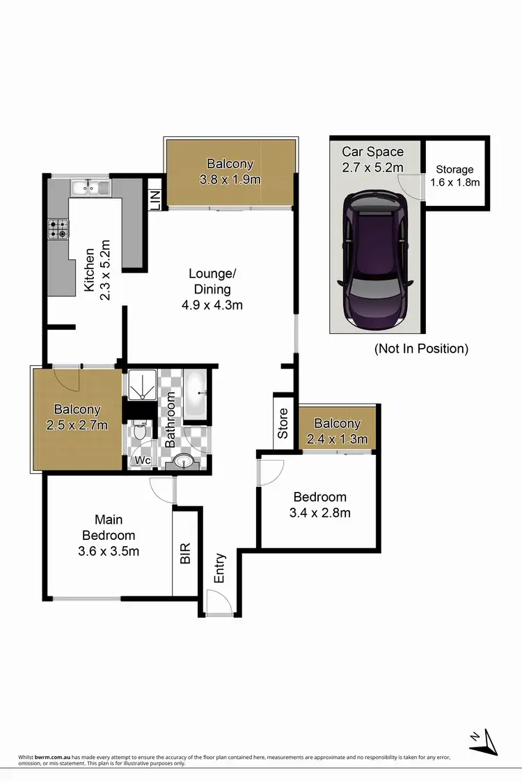 Floorplan of Homely unit listing, 14/224 Longueville Road, Lane Cove NSW 2066
