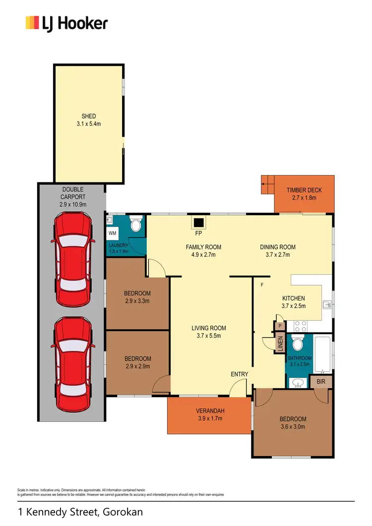 Floorplan of Homely house listing, 1 Kennedy Street, Gorokan NSW 2263