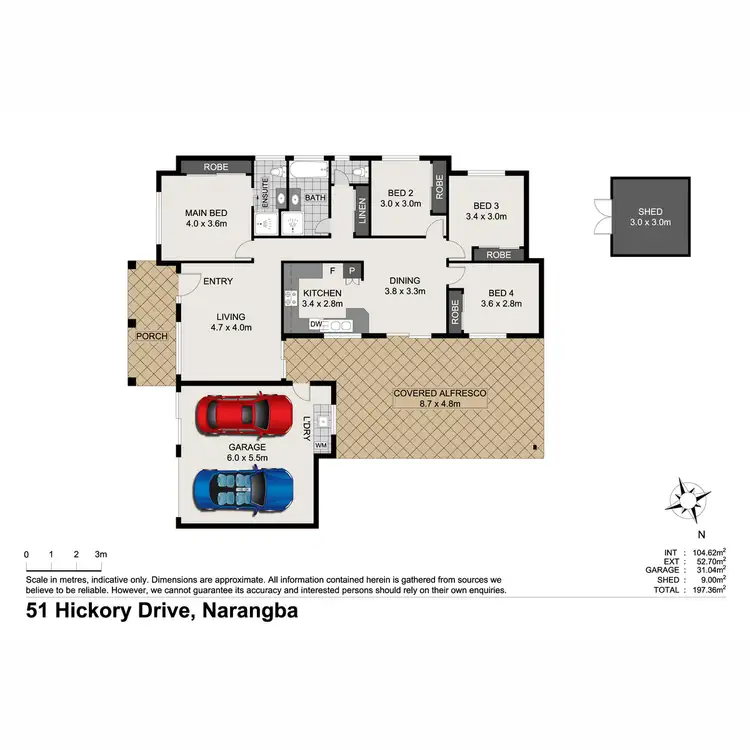 Floorplan of Homely house listing, 51 Hickory Drive, Narangba QLD 4504