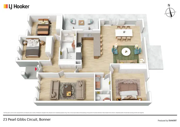 Floorplan of Homely house listing, 23 Pearl Gibbs Circuit, Bonner ACT 2914