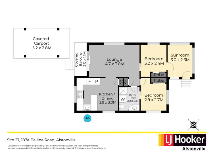 Floorplan of Homely villa listing, Site 27/187a Ballina Road, Alstonville NSW 2477