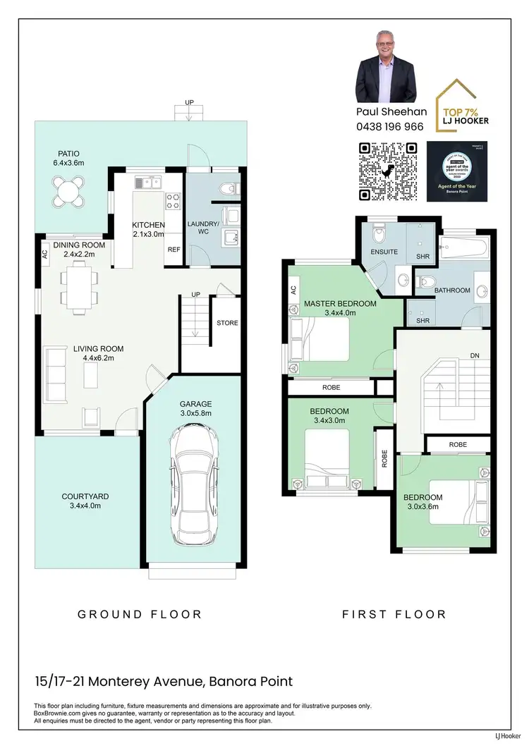Floorplan of Homely townhouse listing, 15/17-21 Monterey Avenue, Banora Point NSW 2486