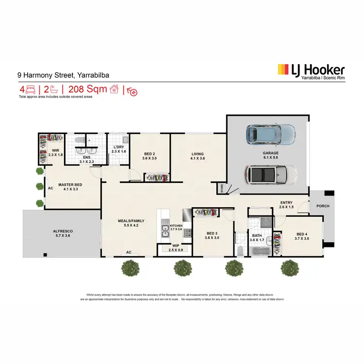 Floorplan of Homely house listing, 9 Harmony Street, Yarrabilba QLD 4207