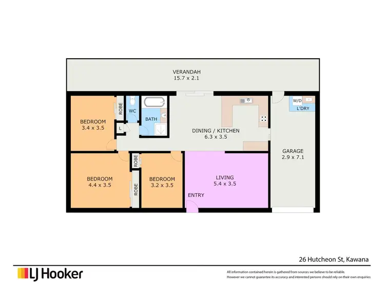 Floorplan of Homely house listing, 26 Hutcheon Street, Kawana QLD 4701