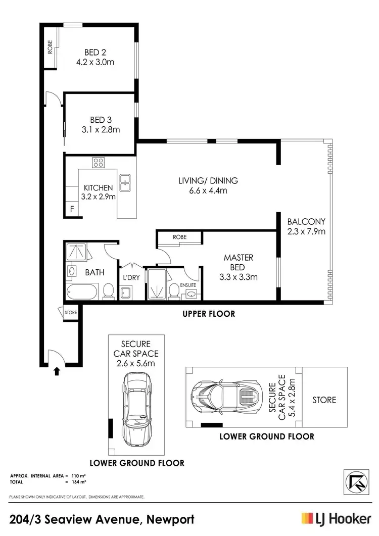 Floorplan of Homely apartment listing, 204/3 Seaview Avenue, Newport NSW 2106