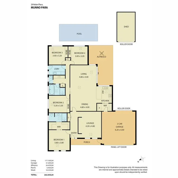 Floorplan of Homely house listing, 29 Nolan Place, Munno Para SA 5115
