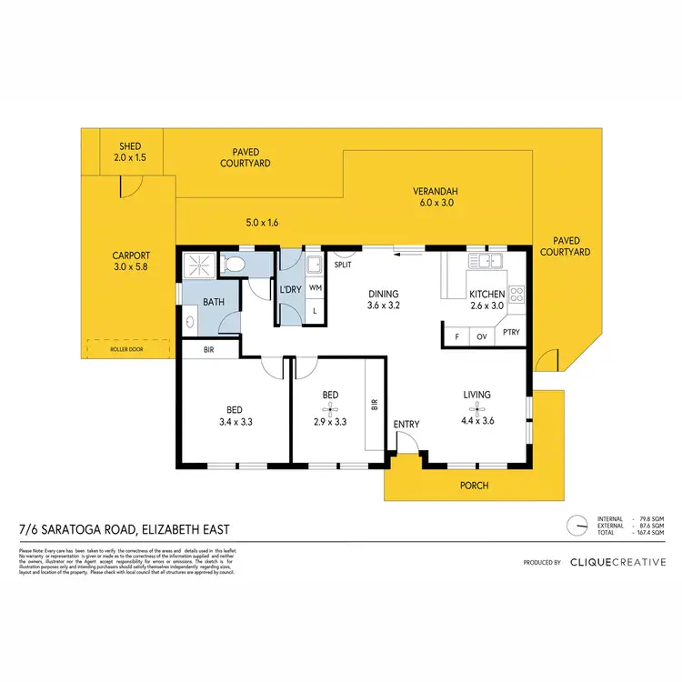 Floorplan of Homely house listing, 7/6 Saratoga Road, Elizabeth East SA 5112