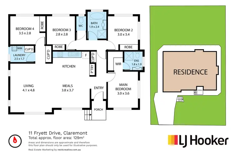 Floorplan of Homely house listing, 11 Fryett Drive, Claremont TAS 7011