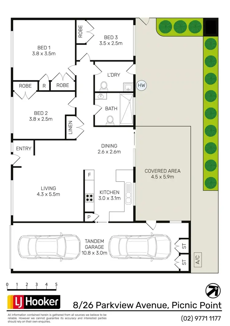 Floorplan of Homely villa listing, 8/26 Parkview Avenue, Picnic Point NSW 2213