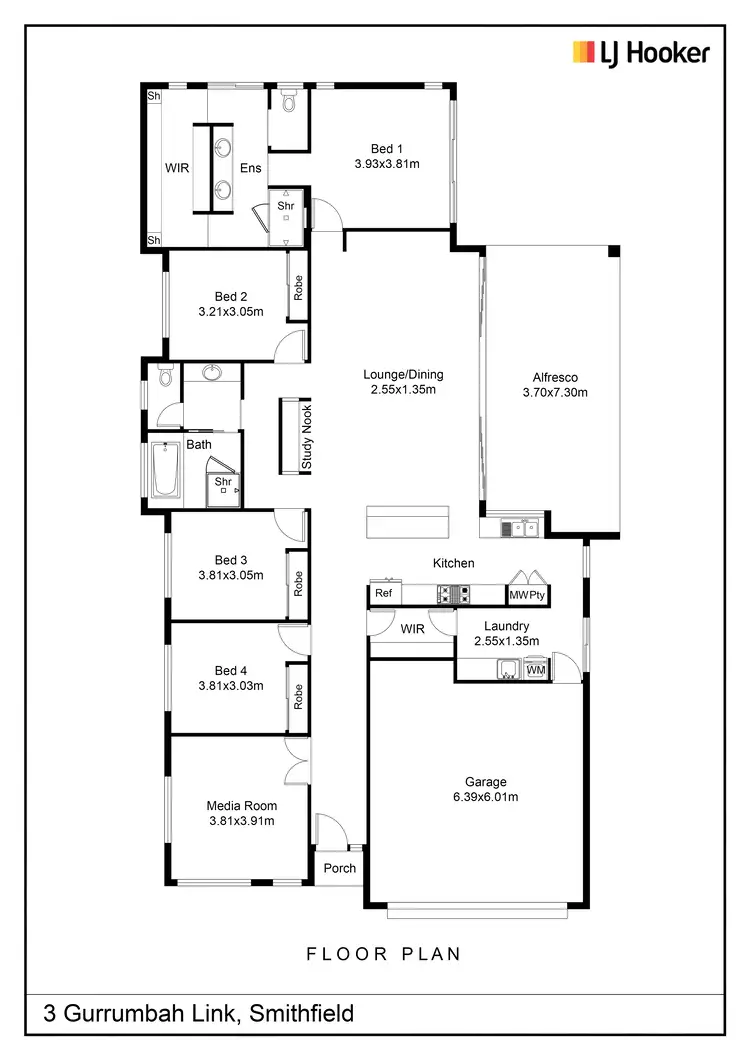 Floorplan of Homely house listing, 3 Gurrumbah Link, Smithfield QLD 4878