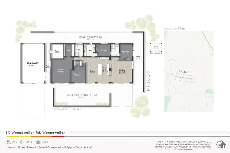 Floorplan of Homely house listing, 8c Wongawallan Road, Wongawallan QLD 4210
