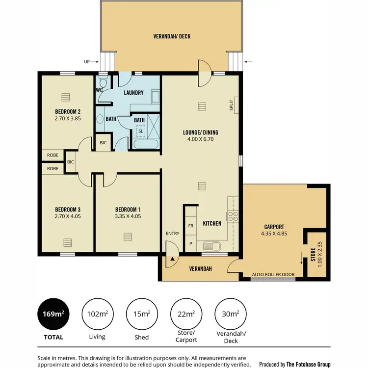 Floorplan of Homely house listing, 3 Patras Crescent, Hackham West SA 5163