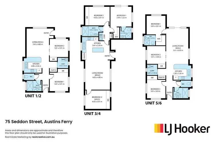Floorplan of Homely villa listing, 1-6/75 Seddon Street, Austins Ferry TAS 7011