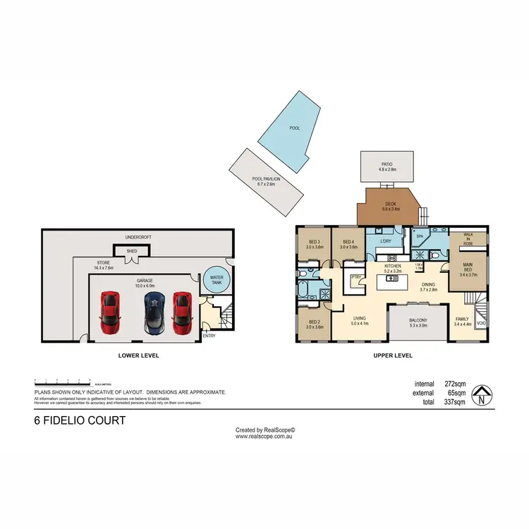 Floorplan of Homely house listing, 6 Fidelio Court, Eatons Hill QLD 4037