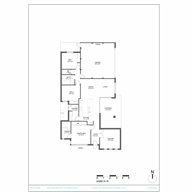 Floorplan of Homely villa listing, 177a Edinboro Street, Joondanna WA 6060