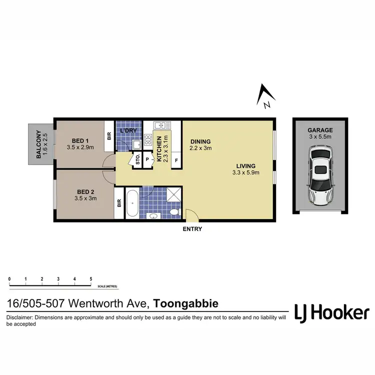 Floorplan of Homely apartment listing, 16/505-507 Wentworth Avenue, Toongabbie NSW 2146