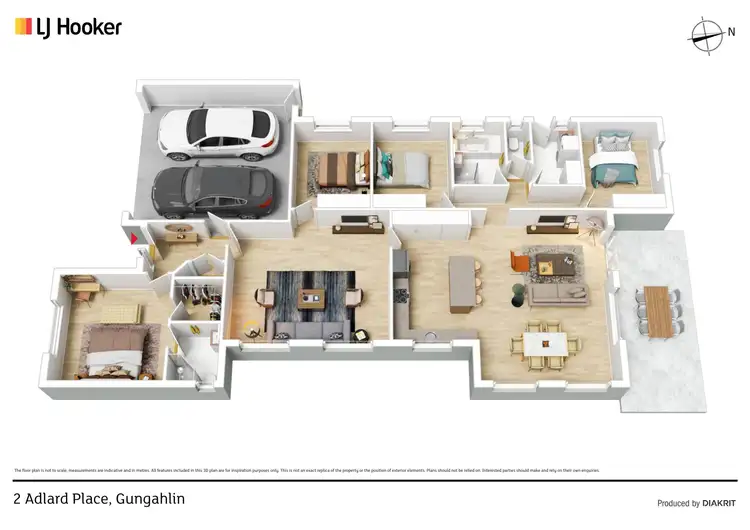 Floorplan of Homely house listing, 2 Adlard Place, Gungahlin ACT 2912