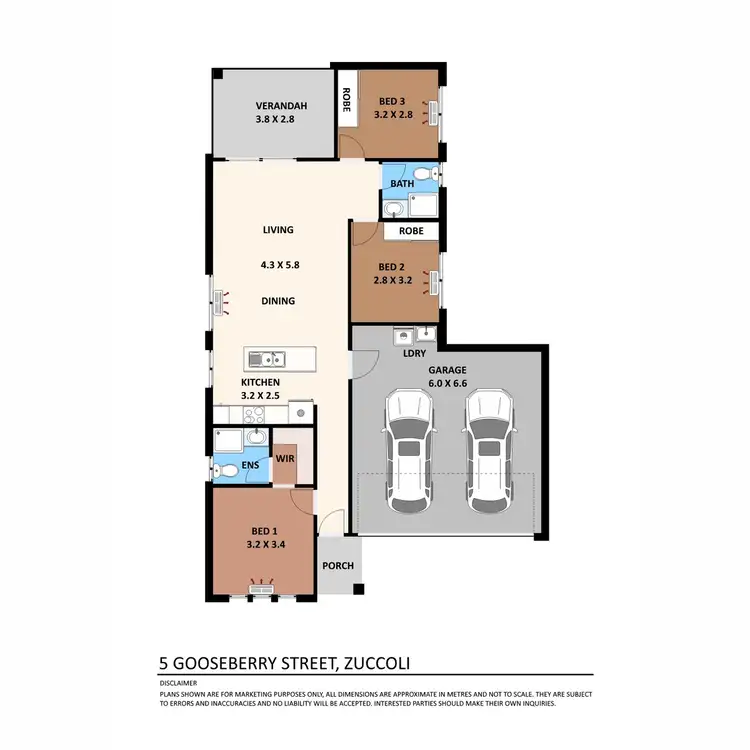 Floorplan of Homely house listing, 5 Gooseberry Street, Zuccoli NT 832