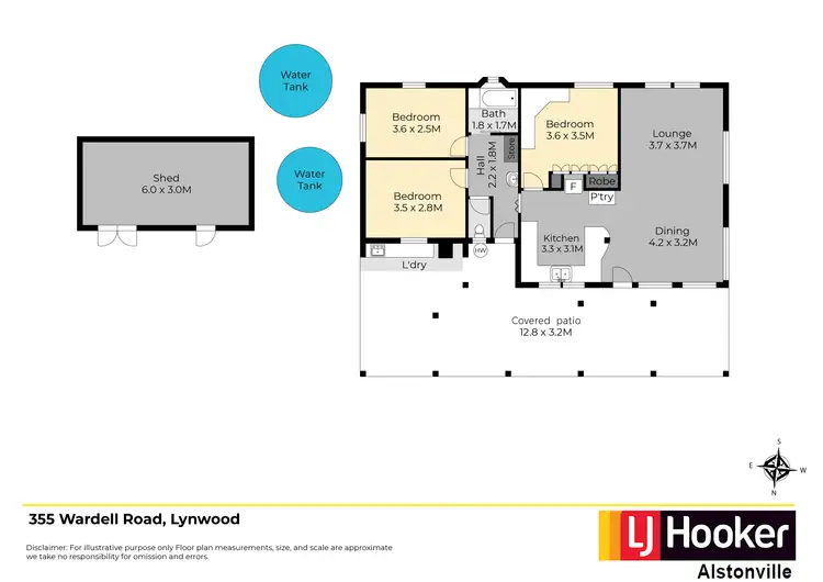 Floorplan of Homely house listing, 355 Wardell Road, Lynwood NSW 2477