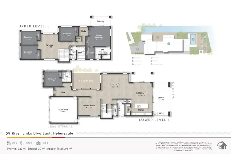 Floorplan of Homely house listing, 59 River Links Boulevard East, Helensvale QLD 4212
