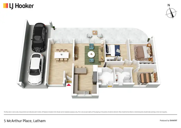 Floorplan of Homely house listing, 5 McArthur Place, Latham ACT 2615